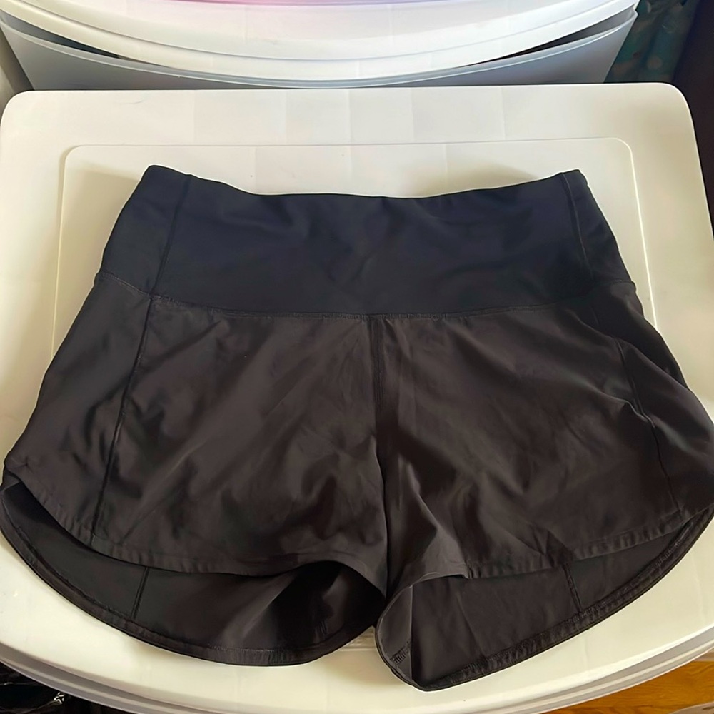 Lululemon Black Speed Up Shorts